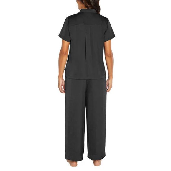 XL Black Satin Pajamas Banana Republic Coord Set - Picture 2 of 8